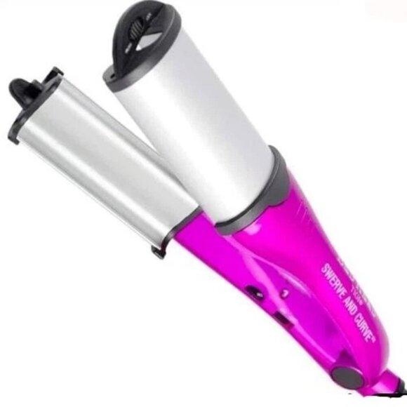 Bed Head Swerve Curve Hair Iron Waver / Wand | 2 Tools in 1 Beach Tousled Waves - Picture 1 of 6
